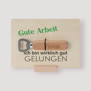 Geschenkset - Gute Arbeit Papa - personalisiertes Geschenk - Gravur19