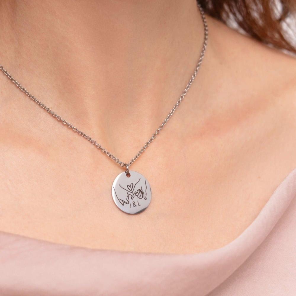 Freundschaft Halskette - personalisiertes Geschenk - Gravur19