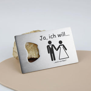 Flaschenöffner Ja ich will - personalisiertes Geschenk - Gravur19