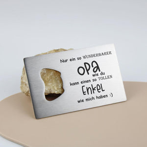 Flaschenöffner Opa-Enkel - personalisiertes Geschenk - Gravur19