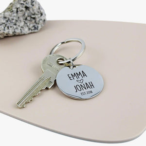 Geschenk für Paare - Schlüsselanhänger personalisiert - personalisiertes Geschenk - Gravur19