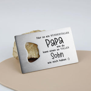 Flaschenöffner Papa-Sohn - personalisiertes Geschenk - Gravur19