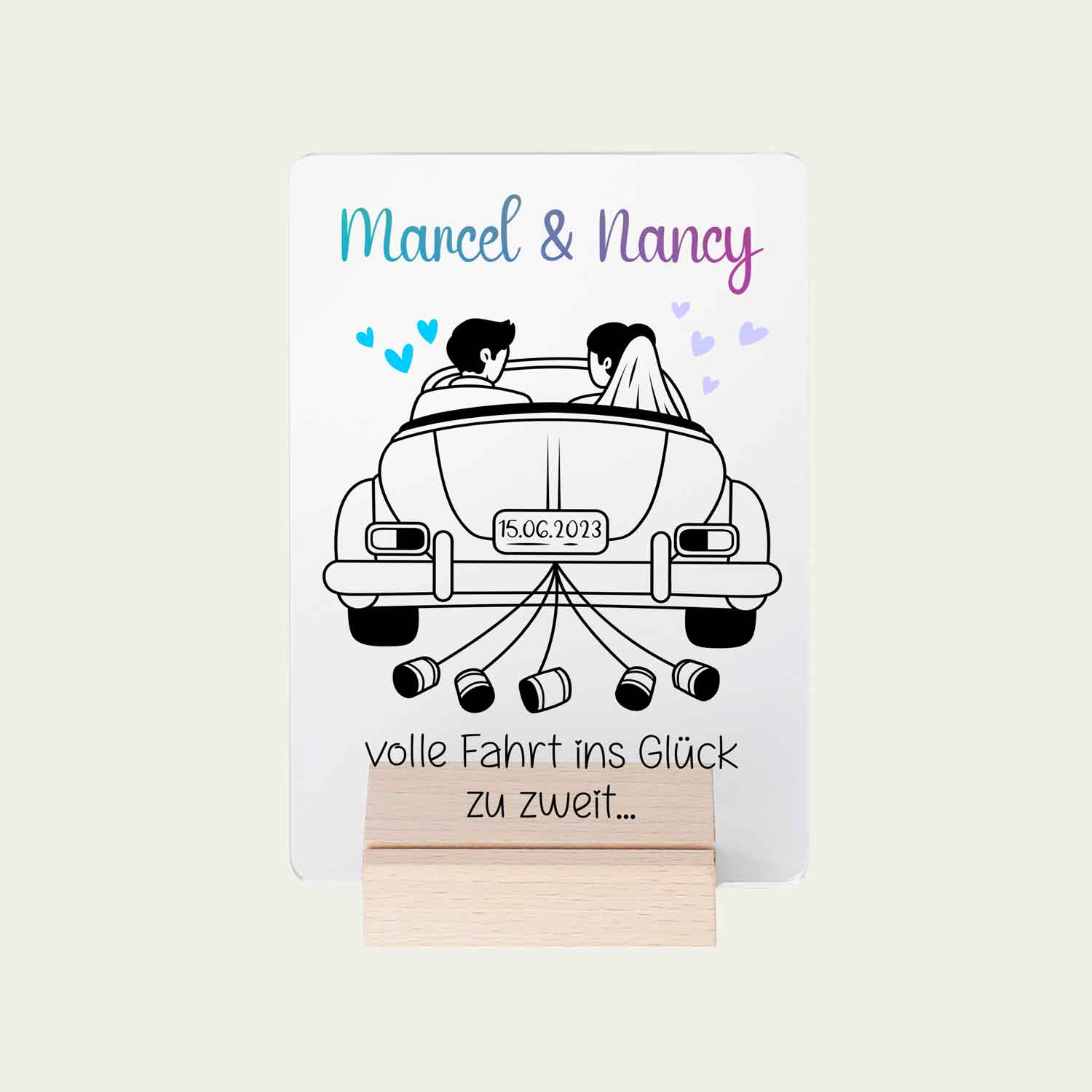 Kleine Botschaft - Hochzeitsgeschenk für Brautpaare