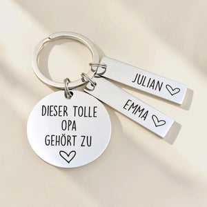Dieser tolle Opa gehört zu Schlüsselanhänger mit zwei einzelnen Namensanhängern