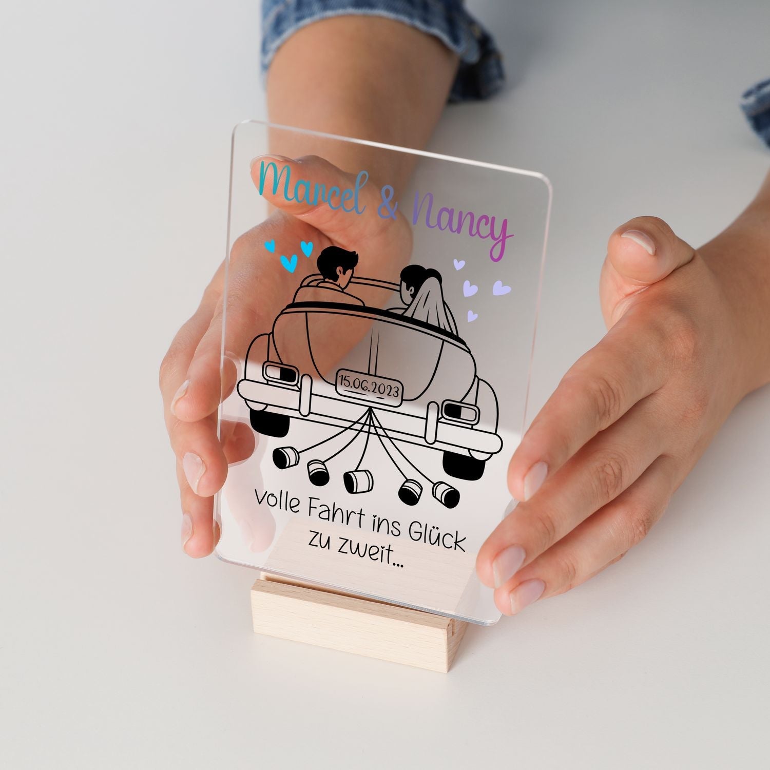 Kleine Botschaft - Hochzeitsgeschenk für Brautpaar -