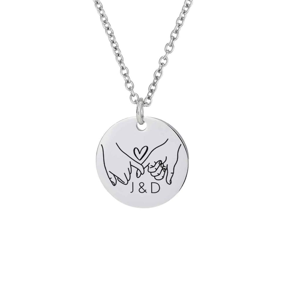 Freundschaft Halskette  - personalisiertes Geschenk - Gravur19
