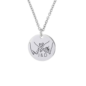 Freundschaft Halskette  - personalisiertes Geschenk - Gravur19