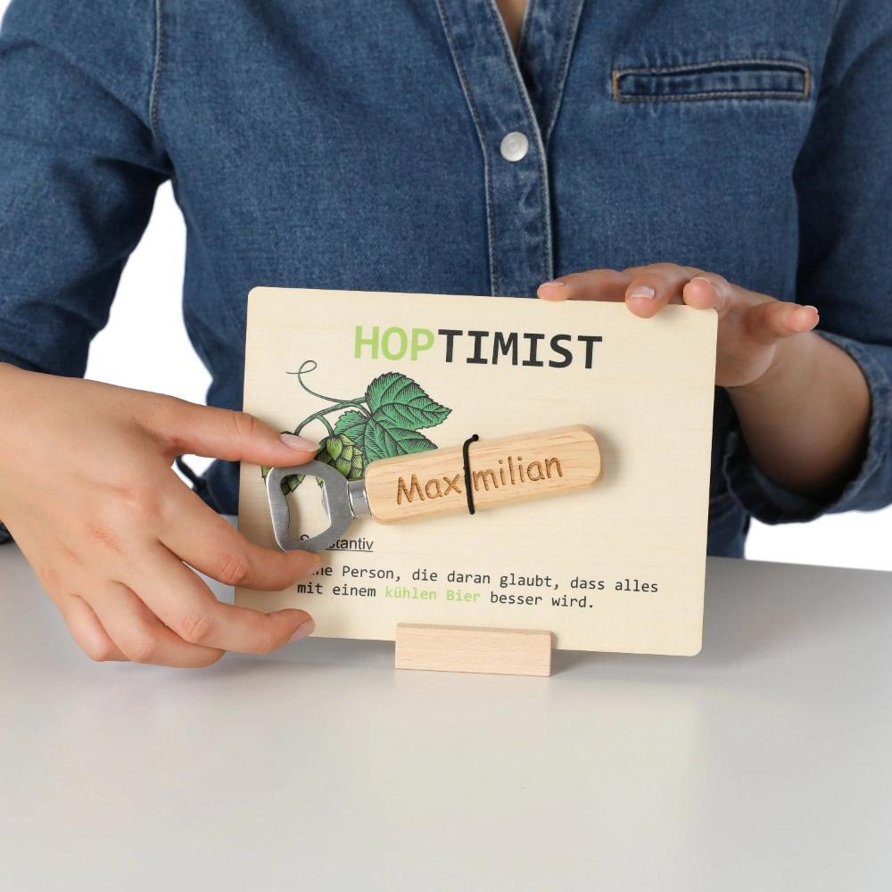 Geschenkset Hoptimist -  - personalisiertes Geschenk - Gravur19