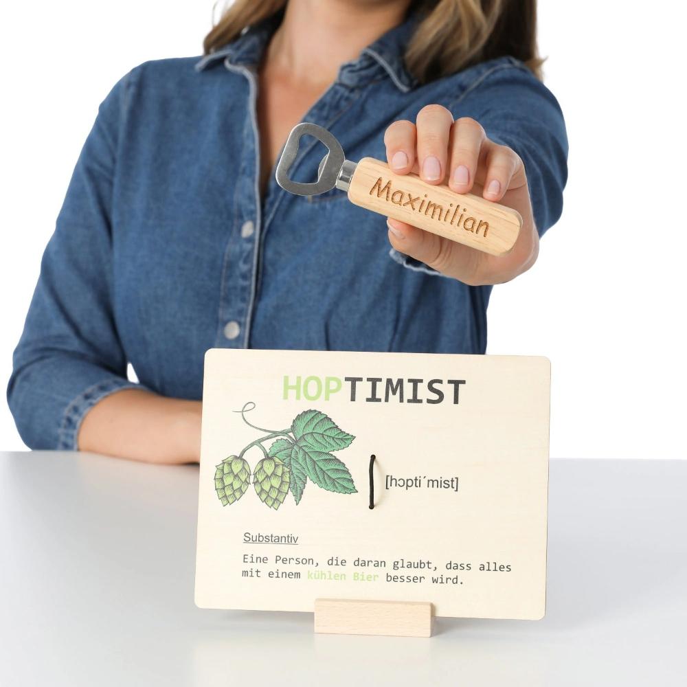 Geschenkset Hoptimist -  - personalisiertes Geschenk - Gravur19