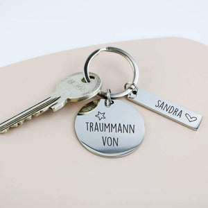 Traummann von - Schlüsselanhänger personalisiert - personalisiertes Geschenk