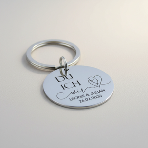 Du Ich Wir Schlüsselanhänger mit Gravur – persönliches Geschenk für Partner oder Partnerin