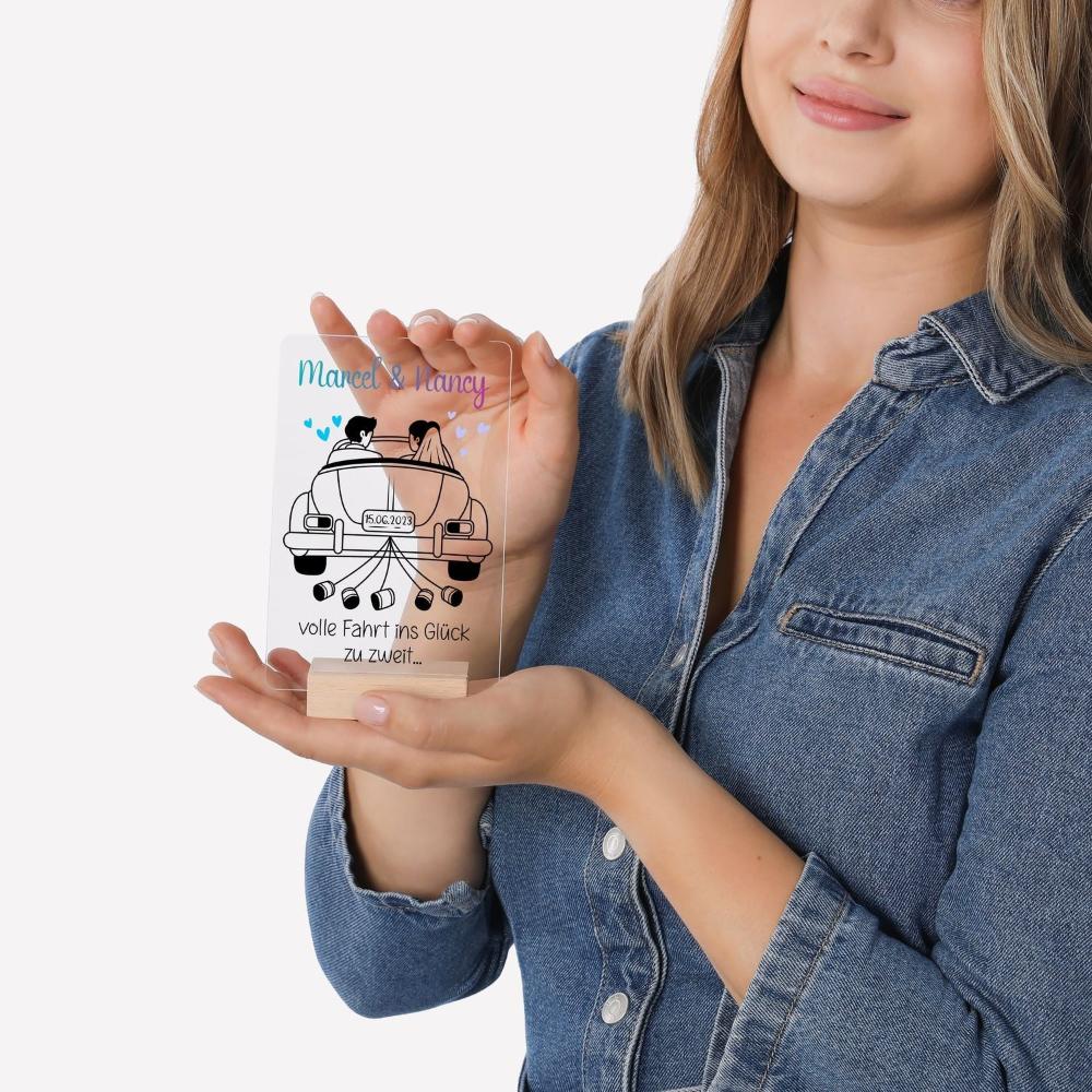 Kleine Botschaft - Hochzeitsgeschenk für Brautpaar 